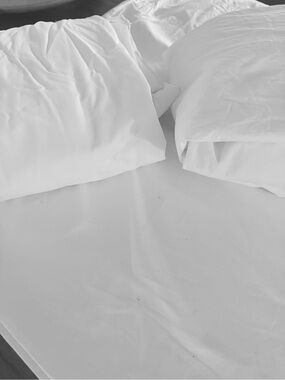 2 Sets White Sheets 2 Fitted 3 Flat Sheets Classic White Total 5 Queen Size